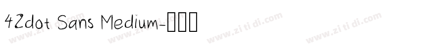 42dot Sans Medium字体转换